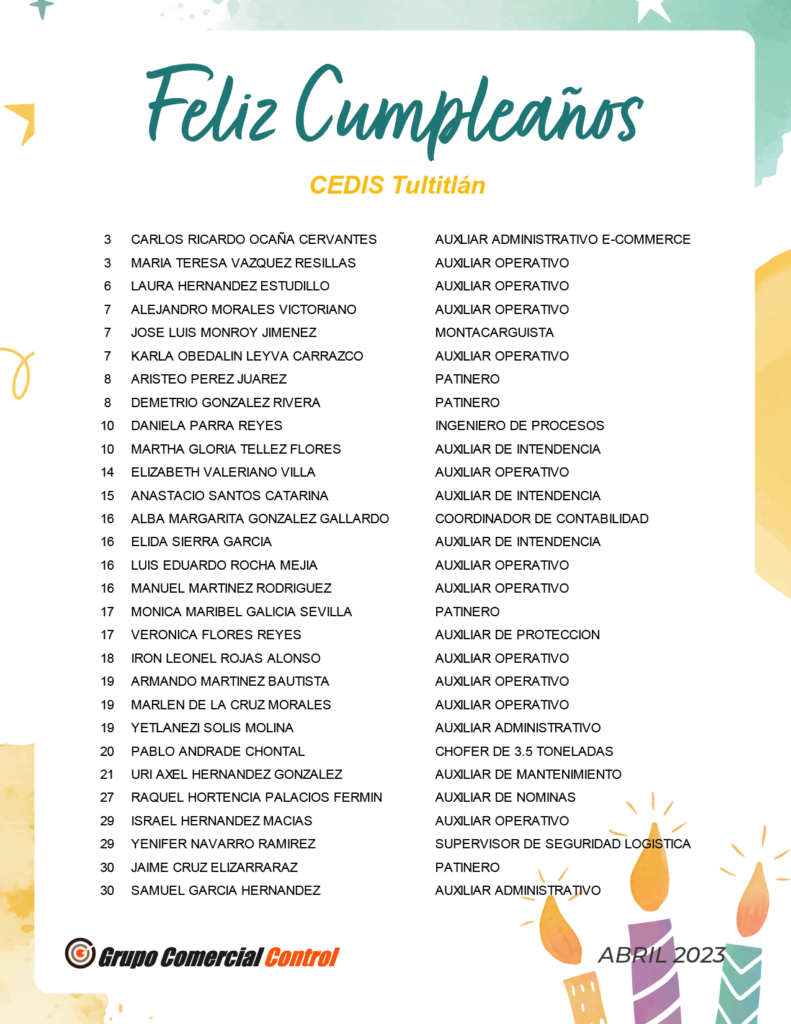 Abril CEDIS Tultitlán