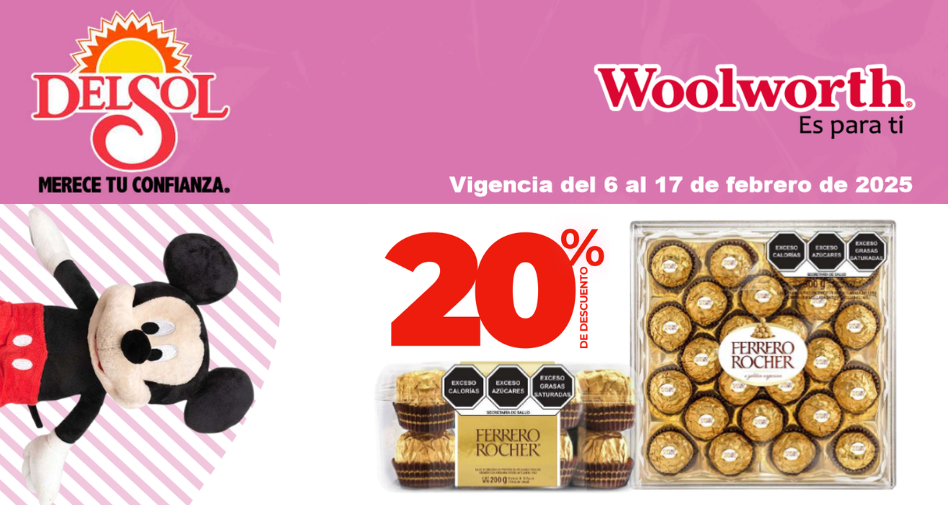 Ofertas Del Sol y Woolworth –  Febrero